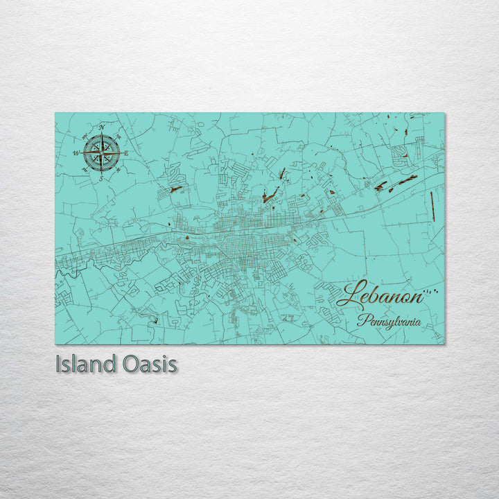 Lebanon, Pennsylvania Street Map