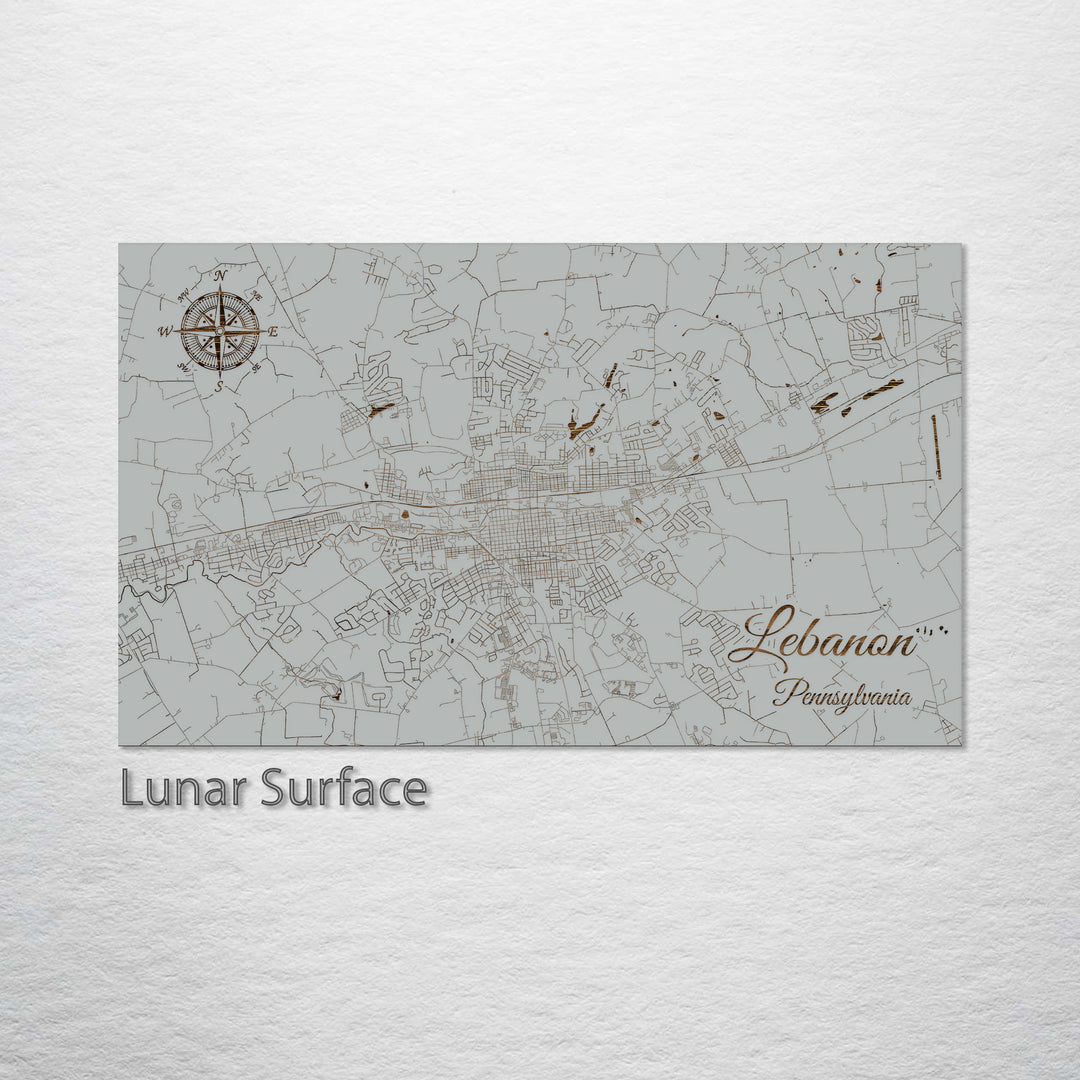 Lebanon, Pennsylvania Street Map