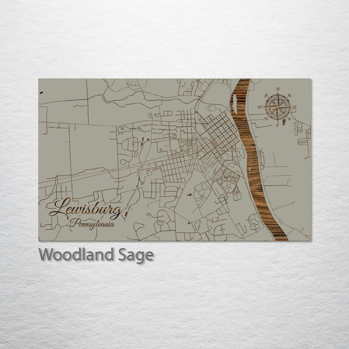 Lewisburg, Pennsylvania Street Map