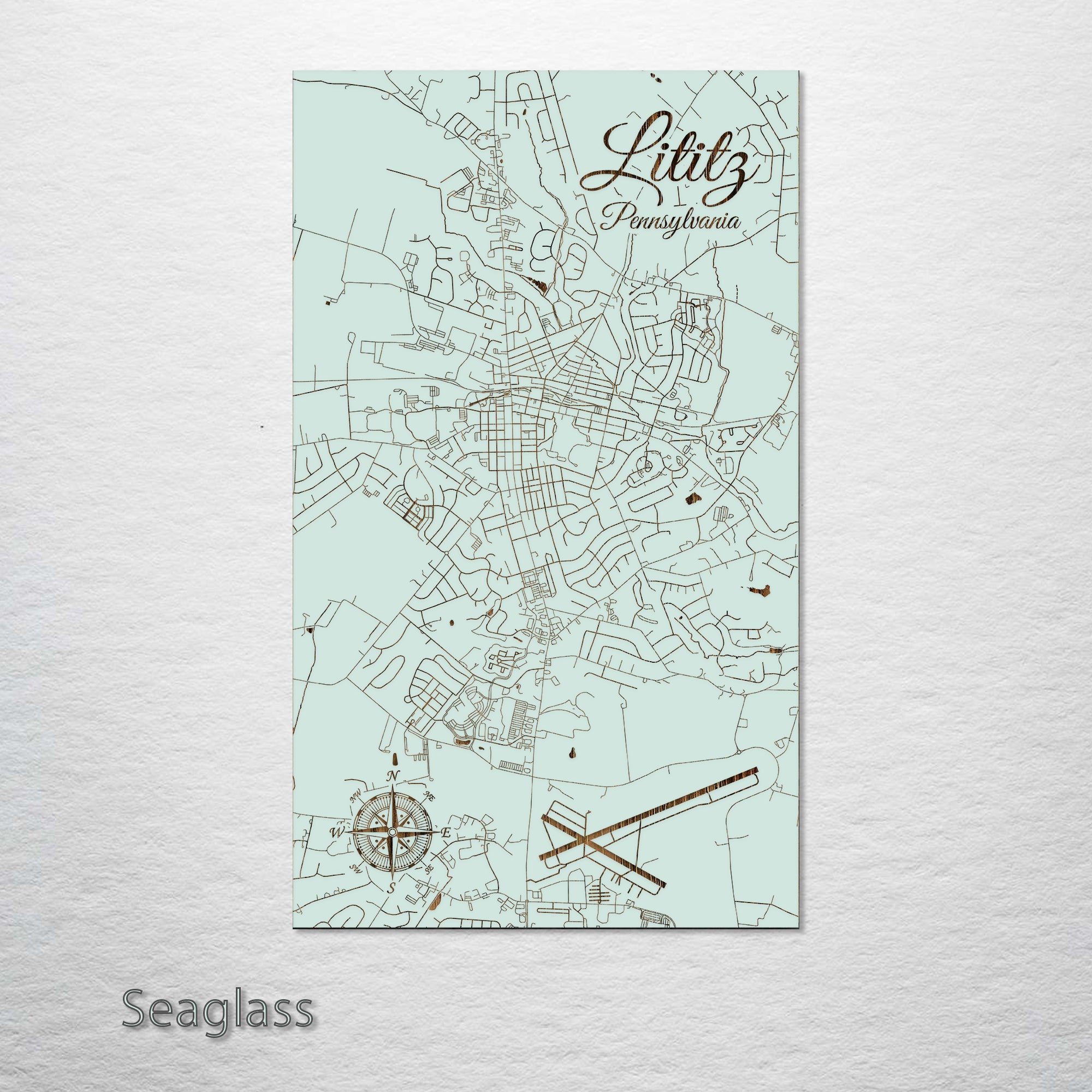 Lititz, Pennsylvania Street Map – Fire & Pine