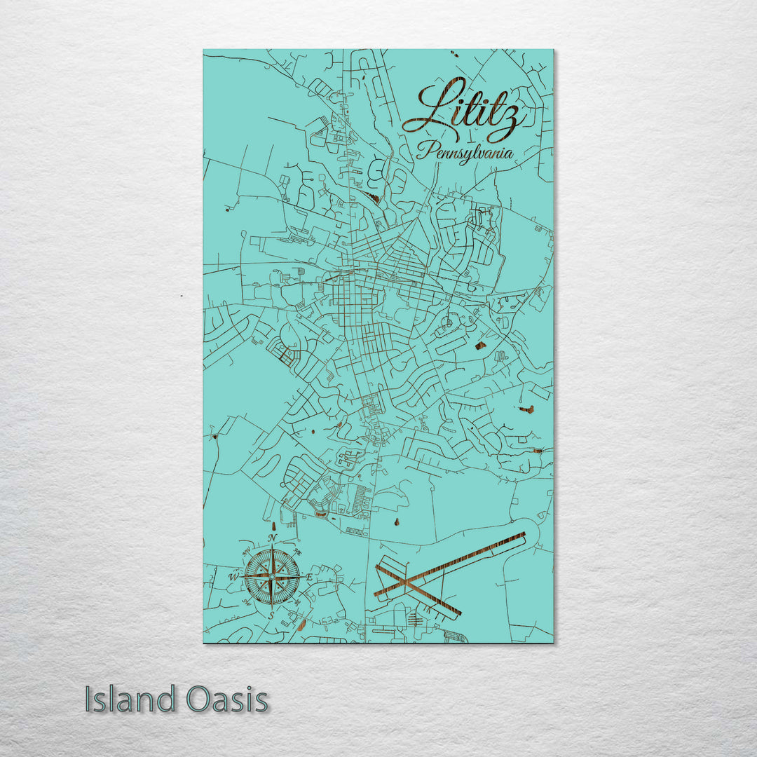 Lititz, Pennsylvania Street Map