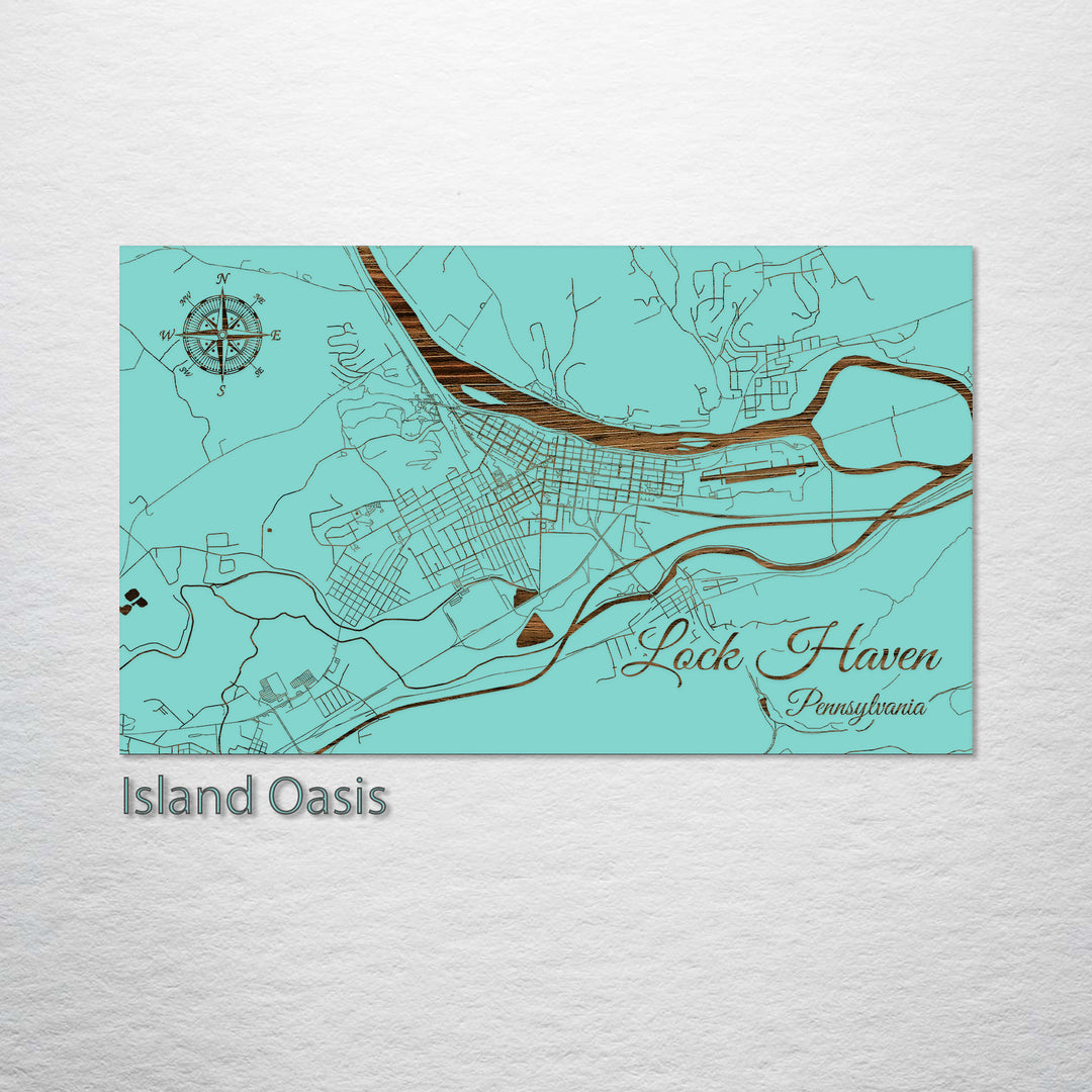 Lock Haven, Pennsylvania Street Map