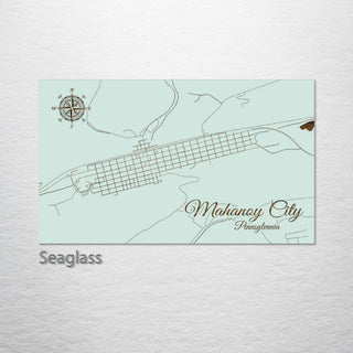 Mahanoy City, Pennsylvania Street Map