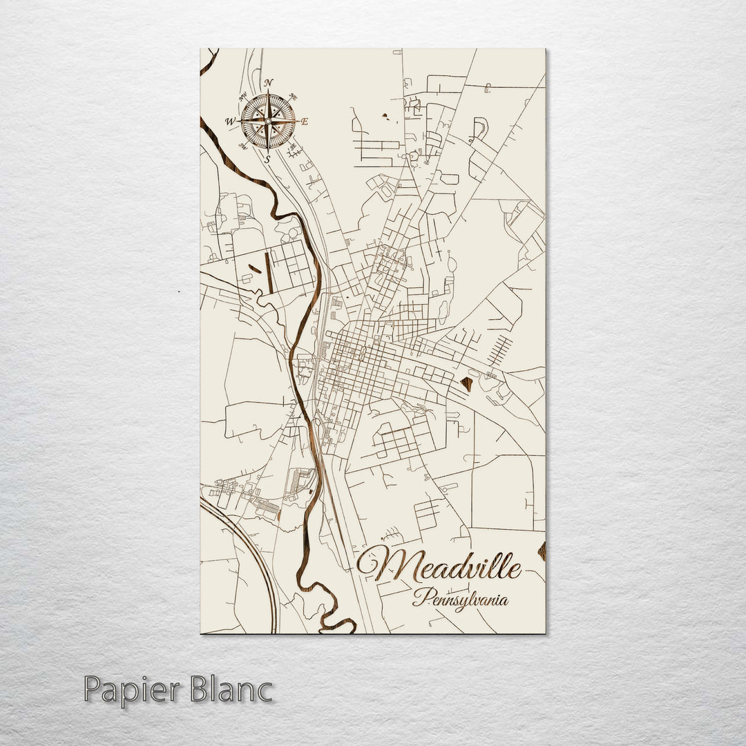 Meadville, Pennsylvania Street Map