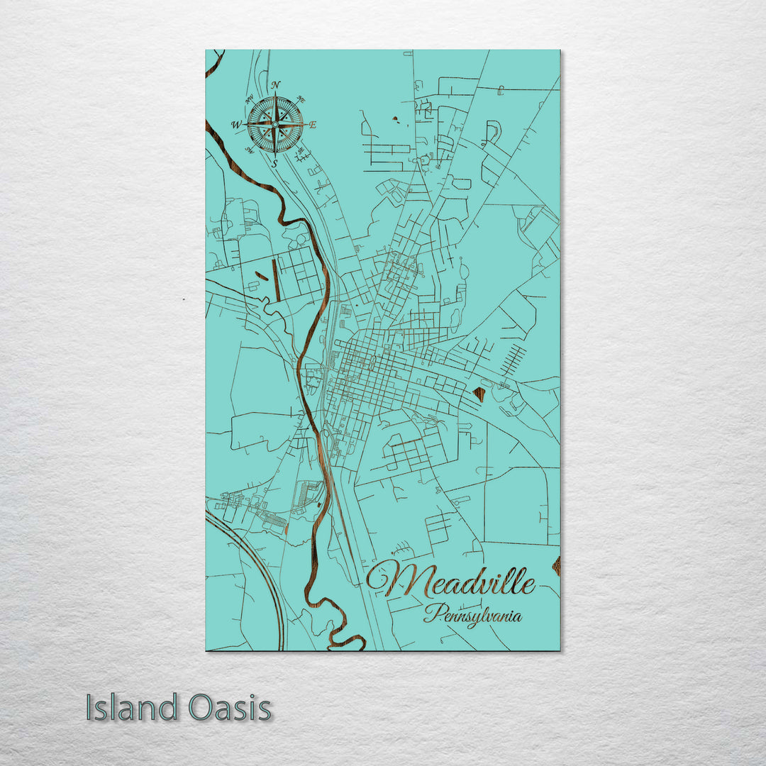 Meadville, Pennsylvania Street Map