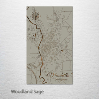 Meadville, Pennsylvania Street Map