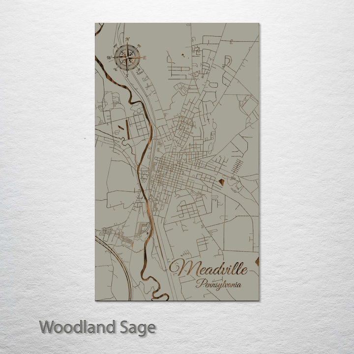 Meadville, Pennsylvania Street Map