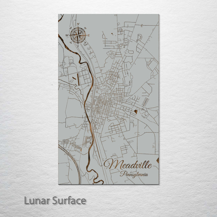 Meadville, Pennsylvania Street Map