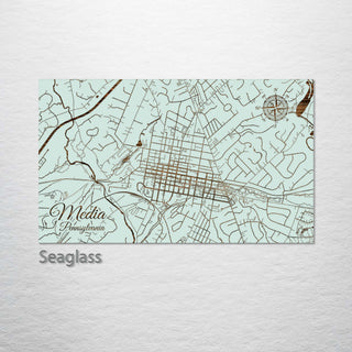 Media, Pennsylvania Street Map