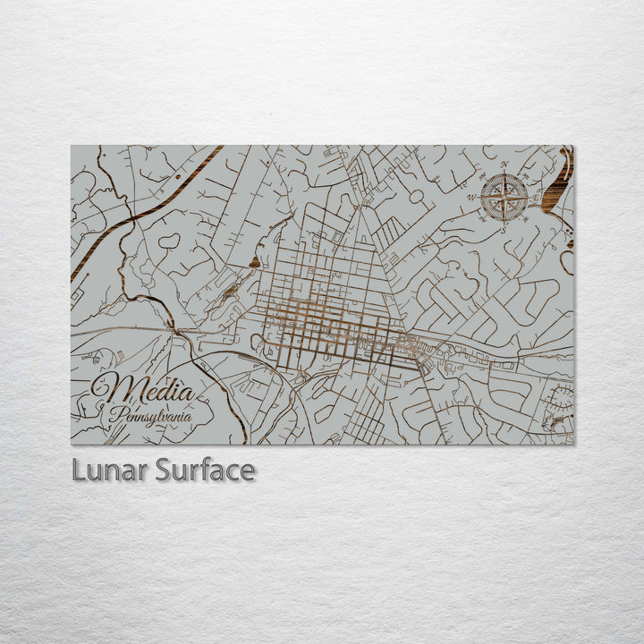 Media, Pennsylvania Street Map