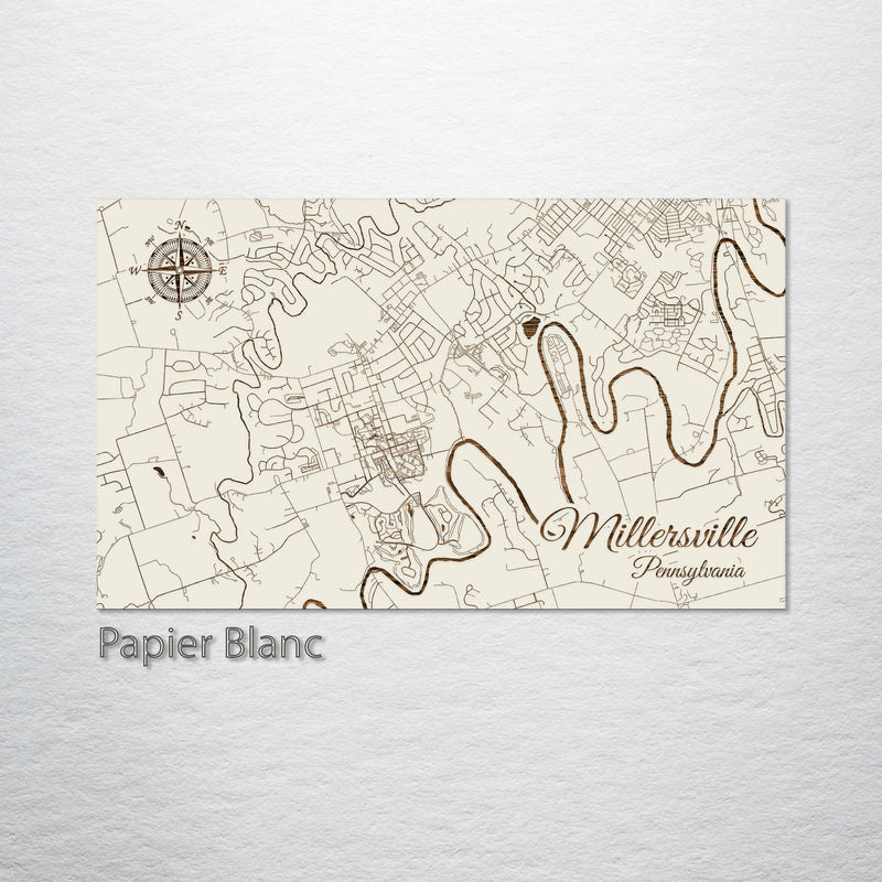 Millersville, Pennsylvania Street Map – Fire &amp; Pine