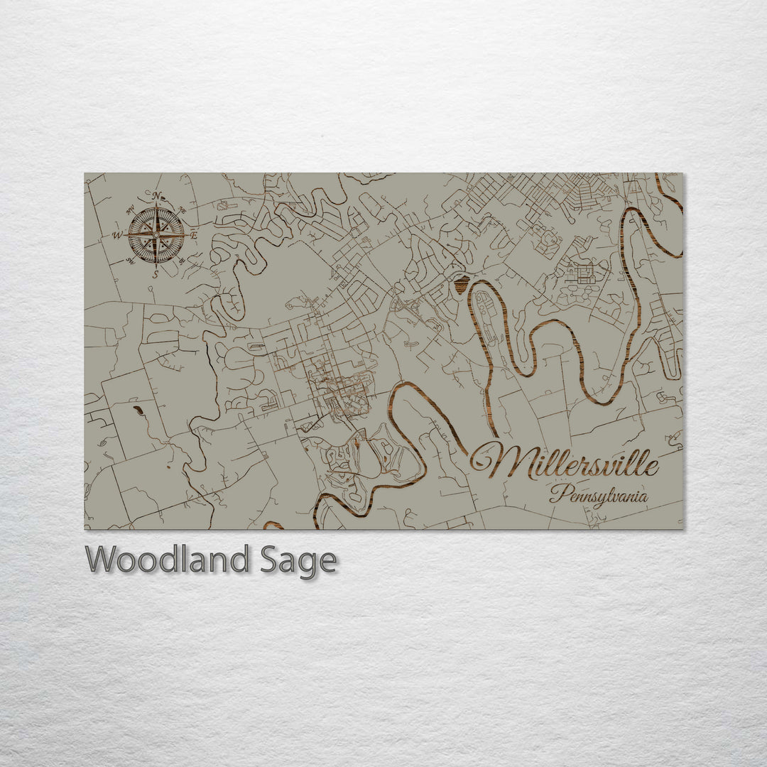 Millersville, Pennsylvania Street Map