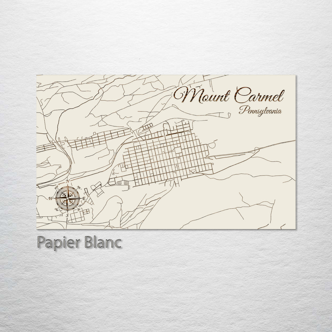 Mount Carmel, Pennsylvania Street Map