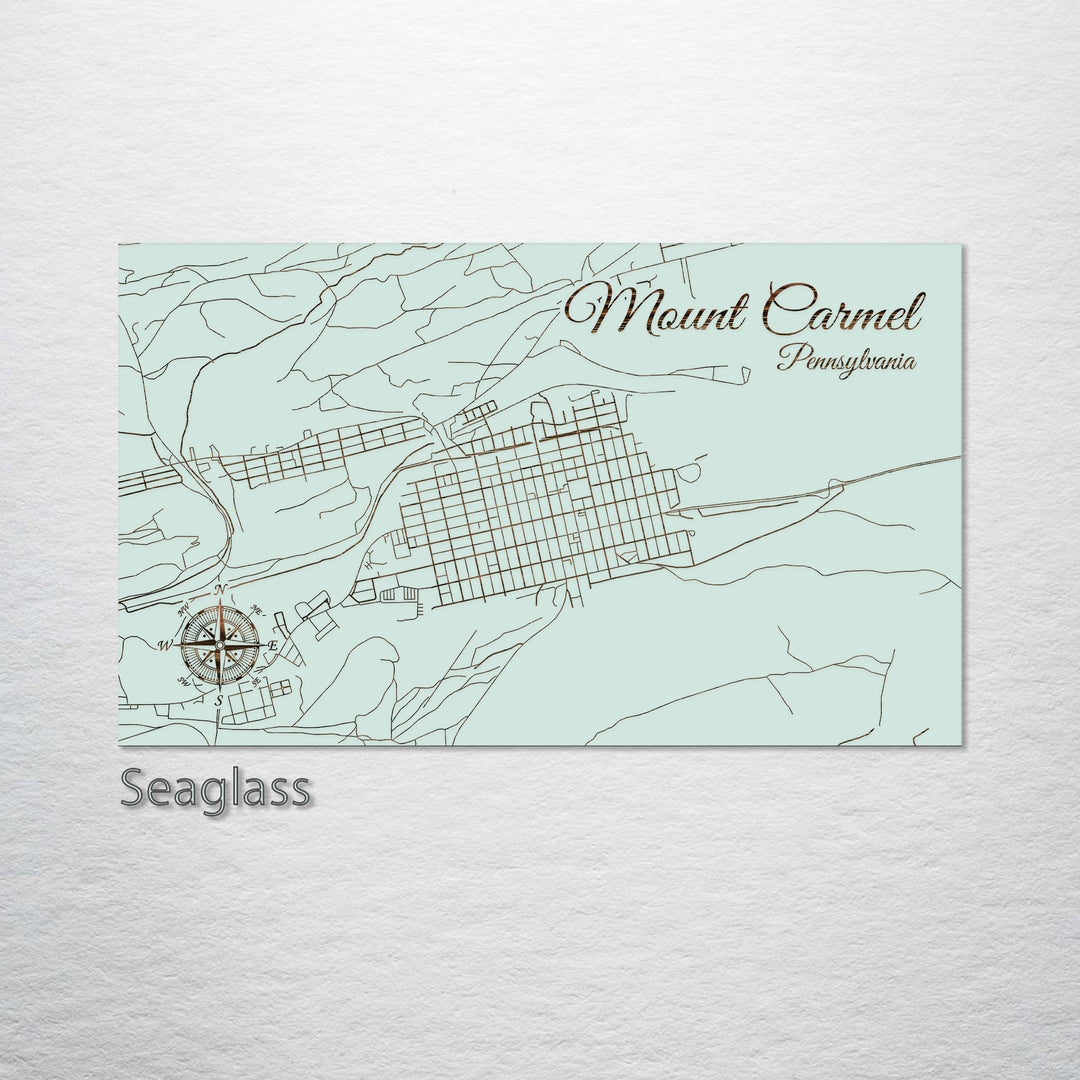 Mount Carmel, Pennsylvania Street Map