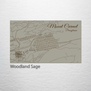 Mount Carmel, Pennsylvania Street Map