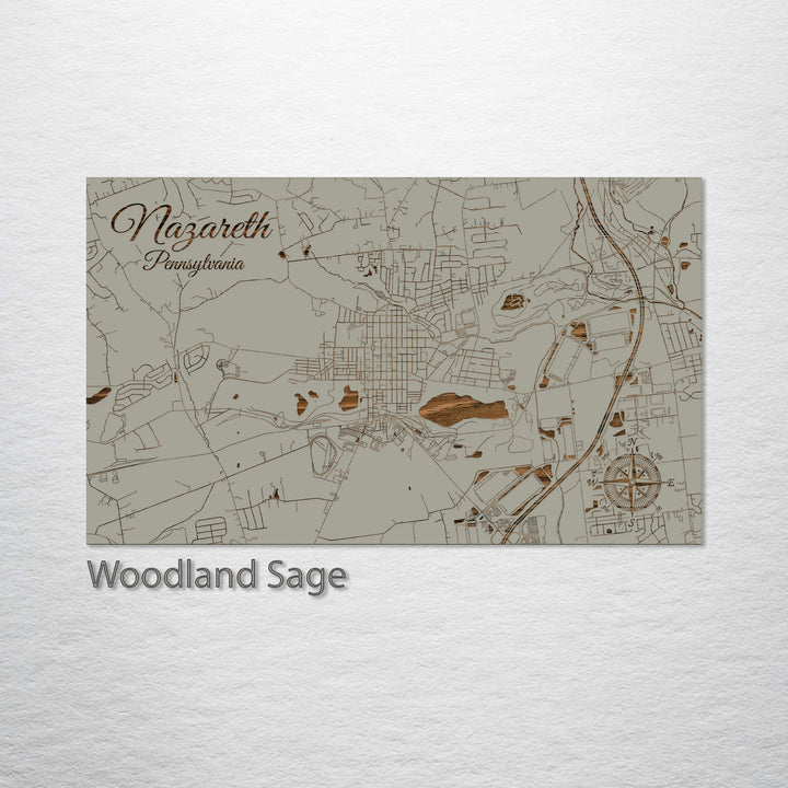 Nazareth, Pennsylvania Street Map