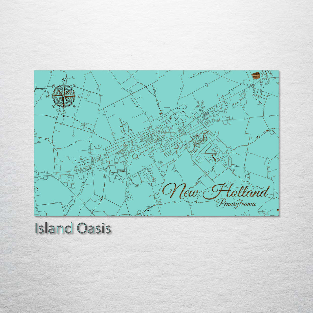 New Holland, Pennsylvania Street Map