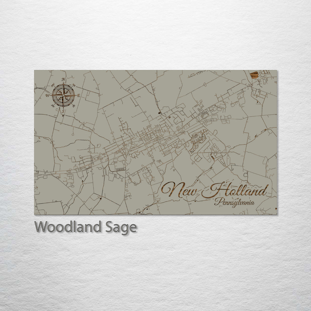 New Holland, Pennsylvania Street Map