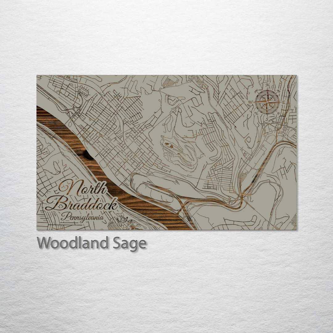 North Braddock, Pennsylvania Street Map