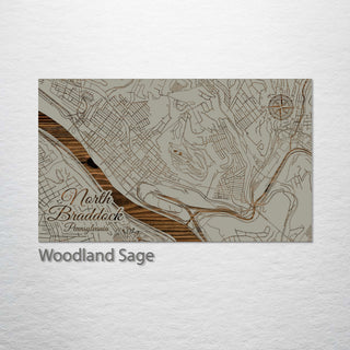 North Braddock, Pennsylvania Street Map