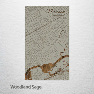 Norwood, Pennsylvania Street Map