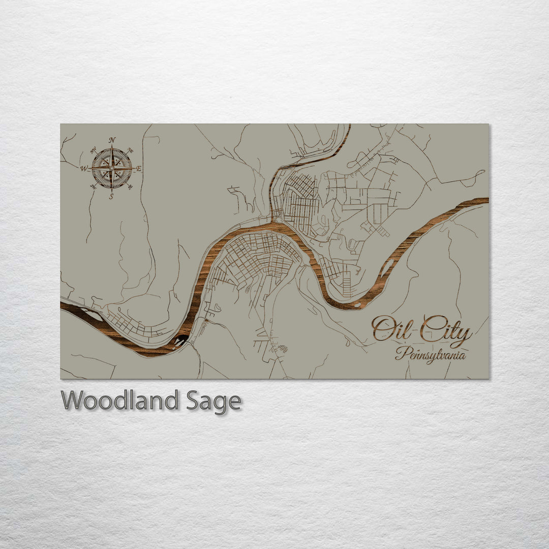 Oil City, Pennsylvania Street Map