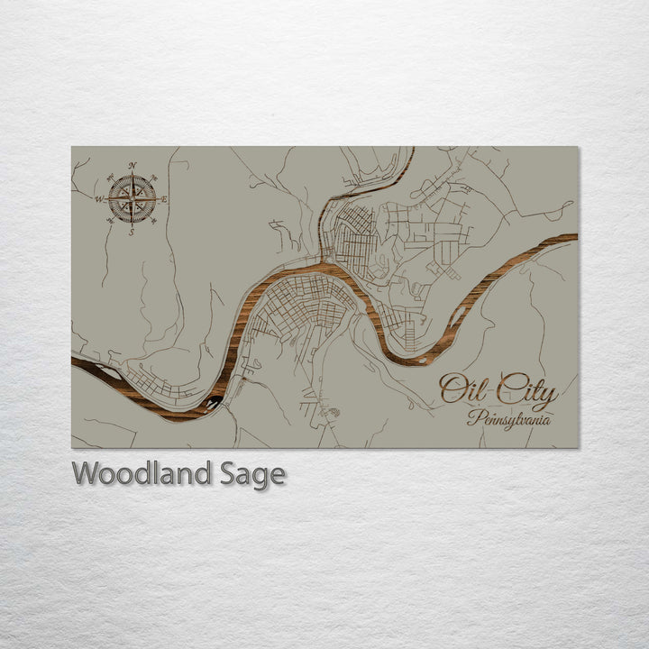 Oil City, Pennsylvania Street Map