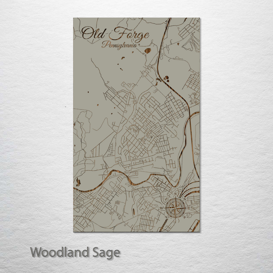 Old Forge, Pennsylvania Street Map