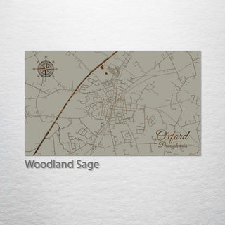 Oxford, Pennsylvania Street Map