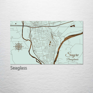 Sayre, Pennsylvania Street Map