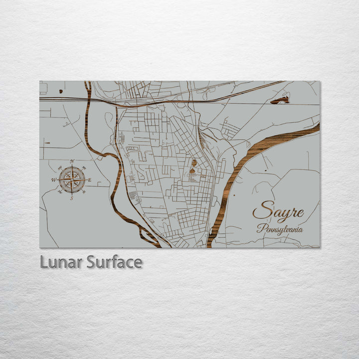 Sayre, Pennsylvania Street Map