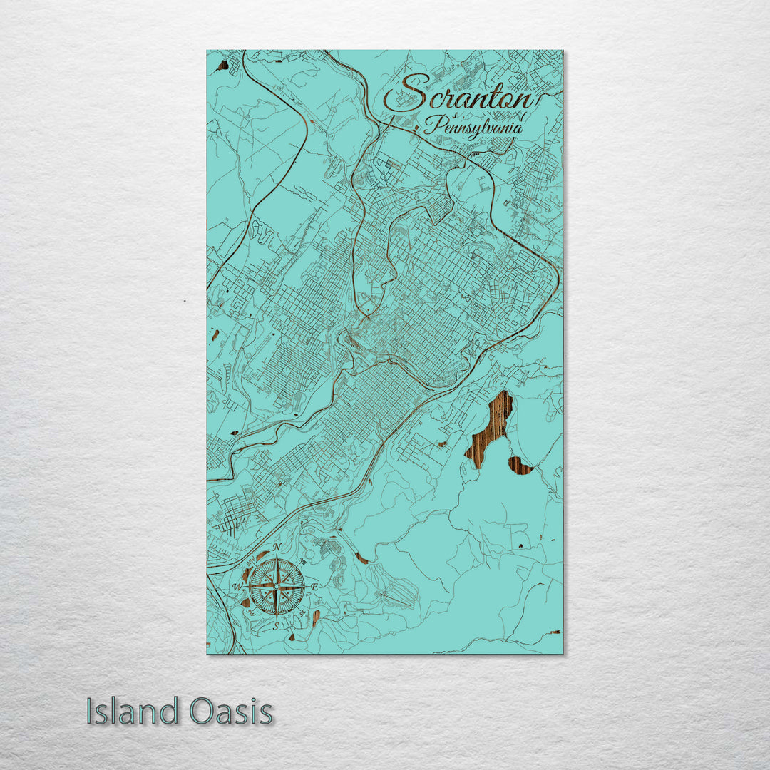 Scranton, Pennsylvania Street Map