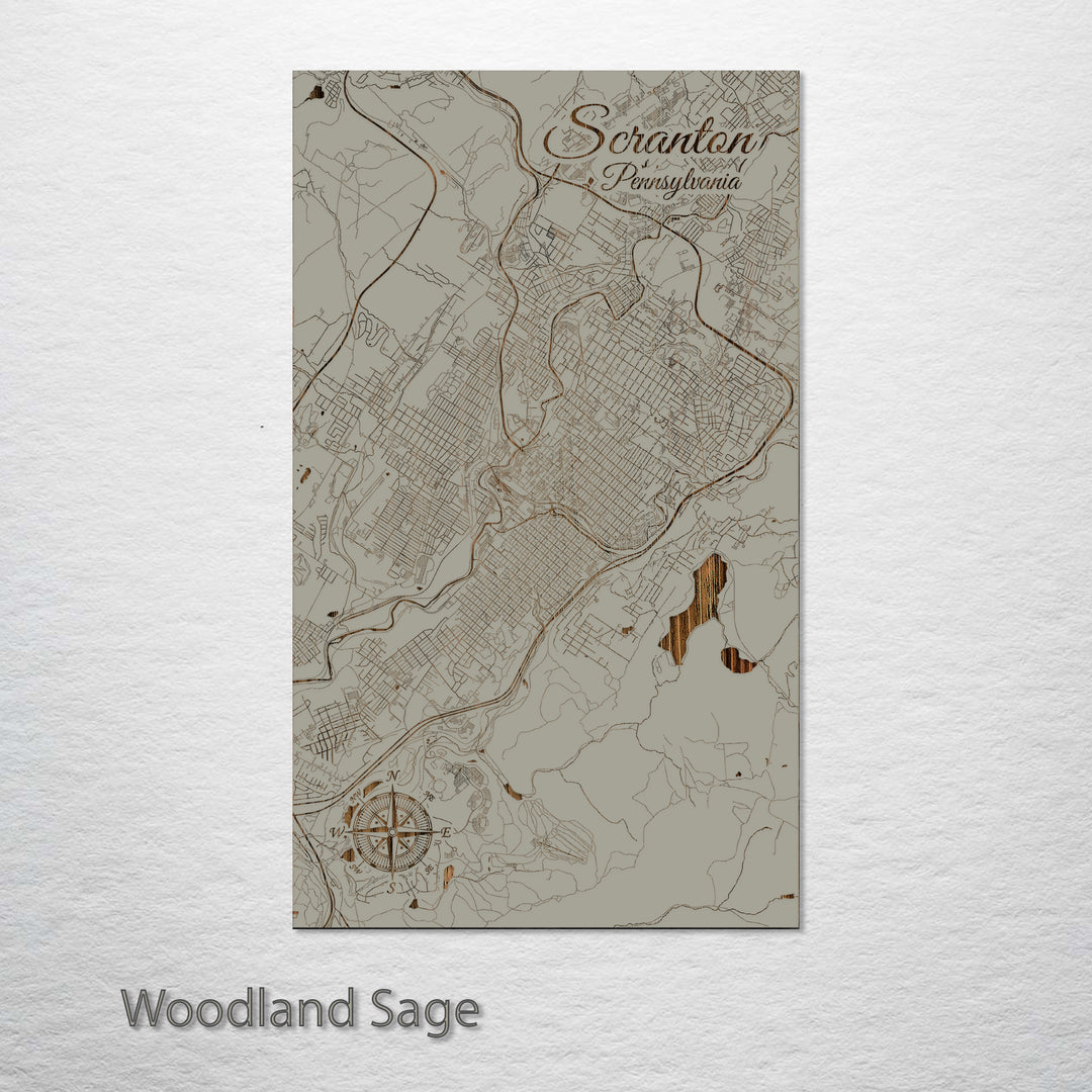 Scranton, Pennsylvania Street Map