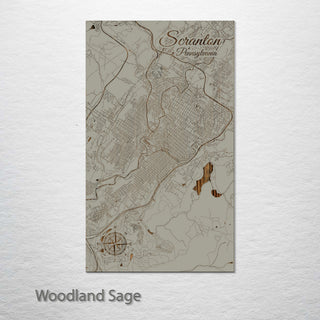 Scranton, Pennsylvania Street Map