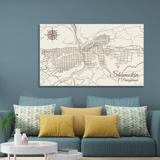 Shamokin, Pennsylvania Street Map