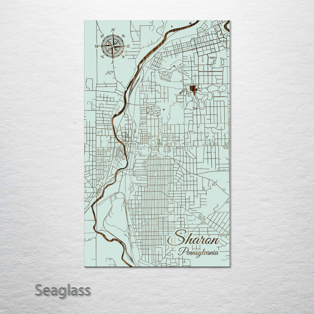 Sharon, Pennsylvania Street Map