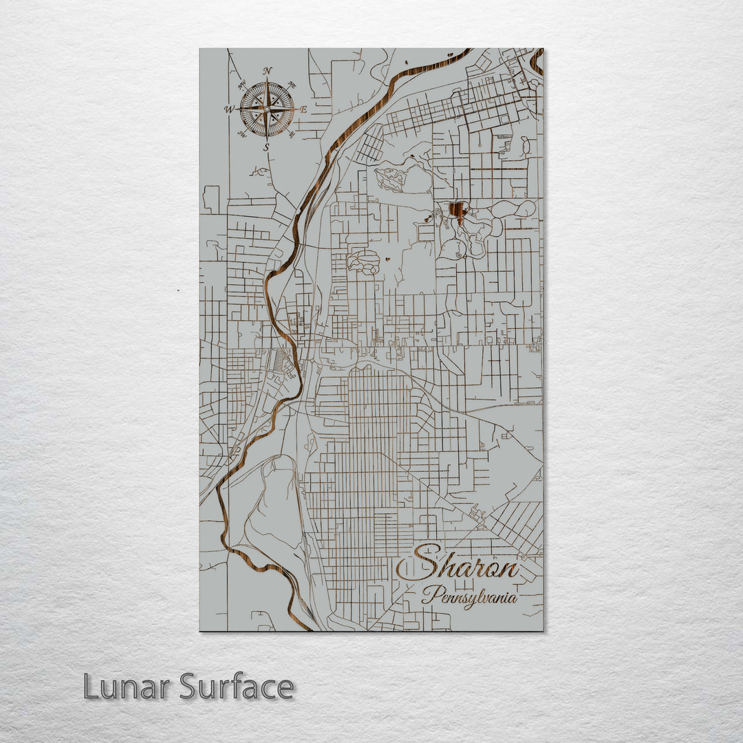 Sharon, Pennsylvania Street Map