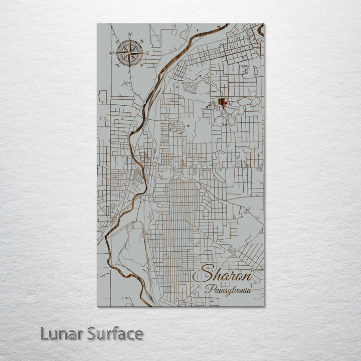 Sharon, Pennsylvania Street Map