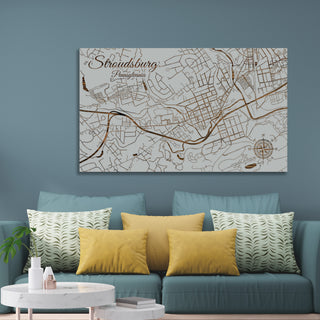 Stroudsburg, Pennsylvania Street Map