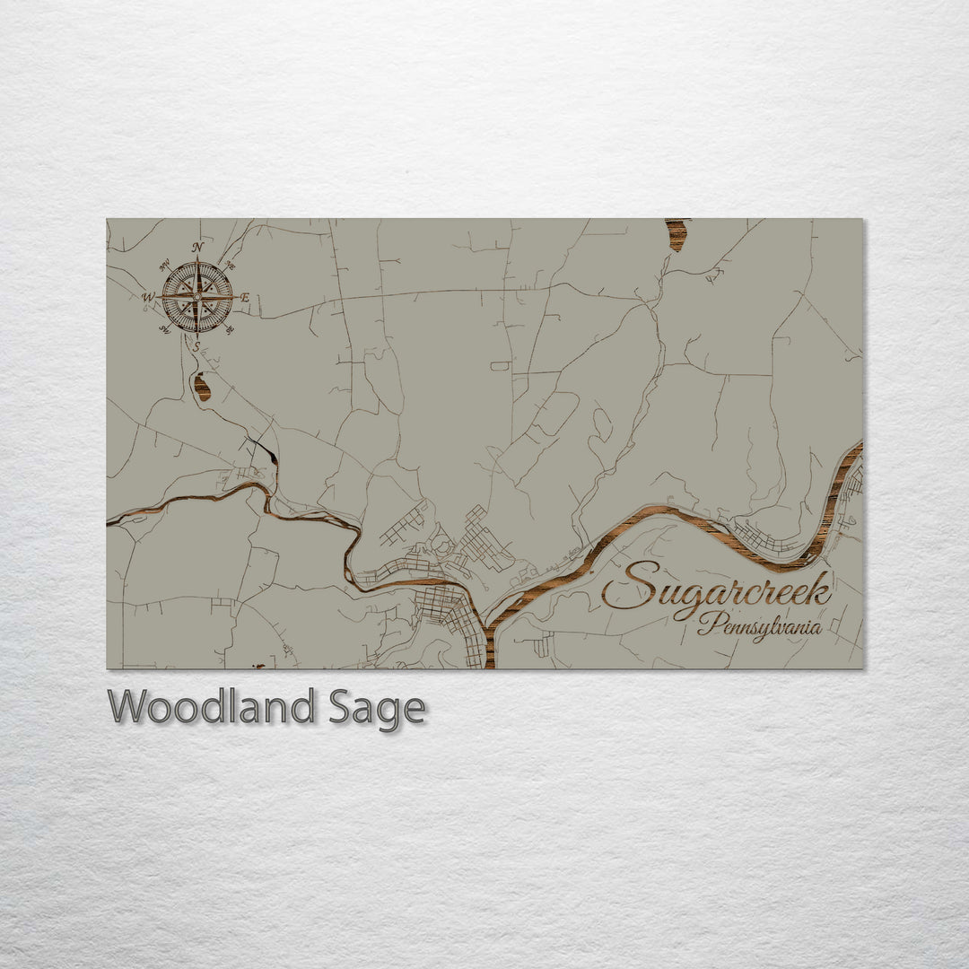 Sugarcreek, Pennsylvania Street Map