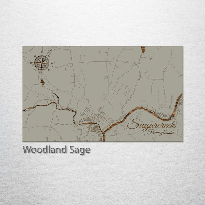 Sugarcreek, Pennsylvania Street Map