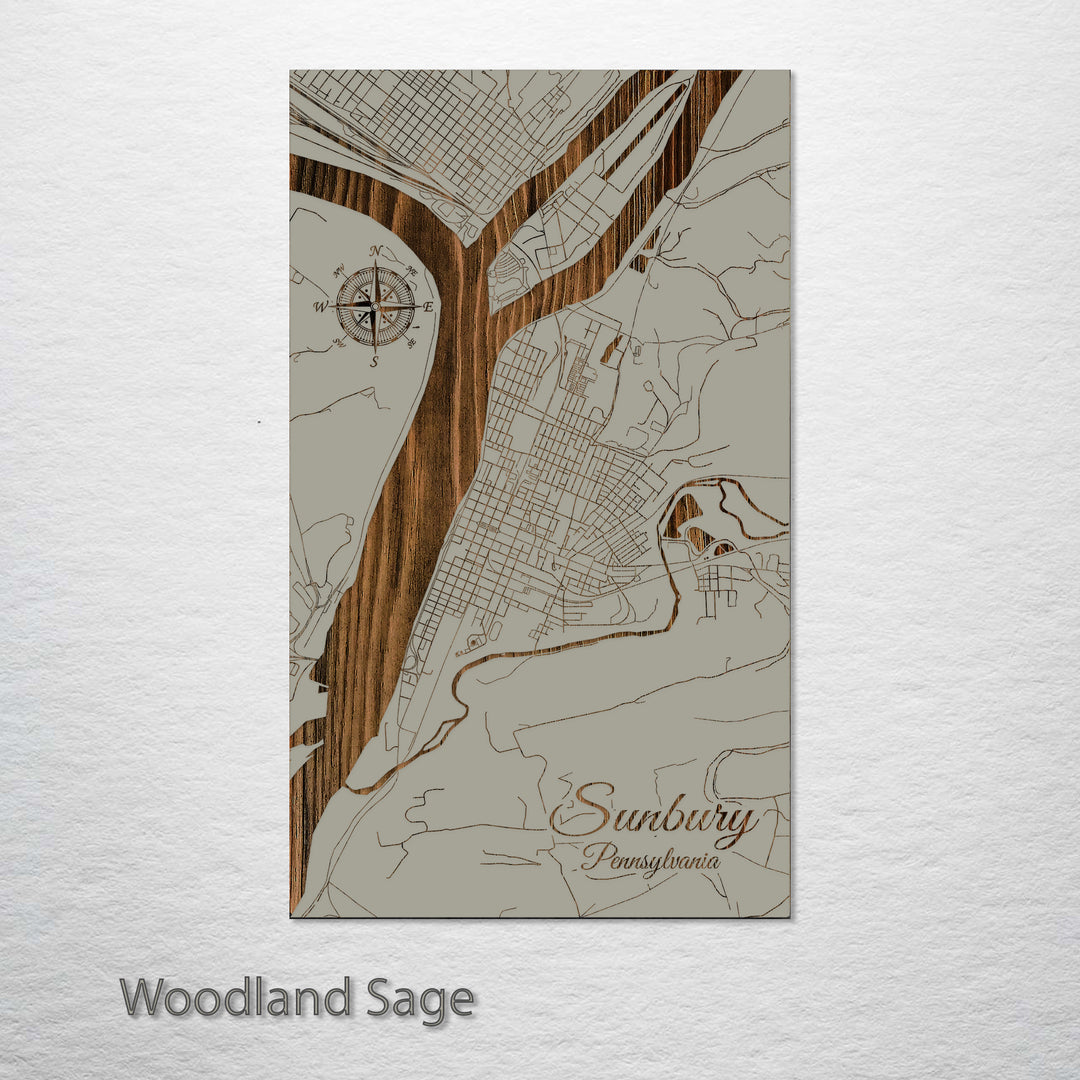 Sunbury, Pennsylvania Street Map