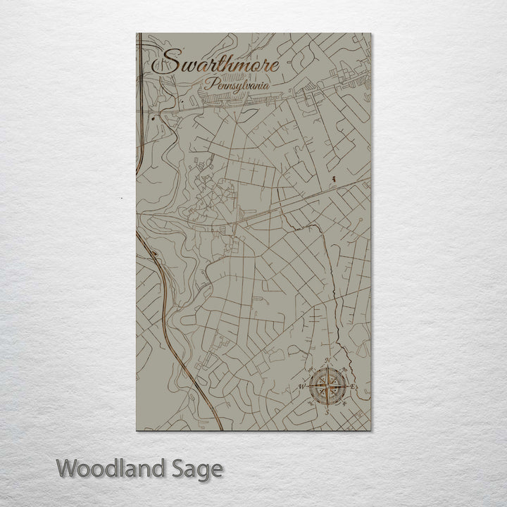 Swarthmore, Pennsylvania Street Map