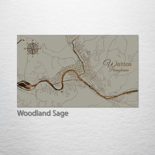 Warren, Pennsylvania Street Map