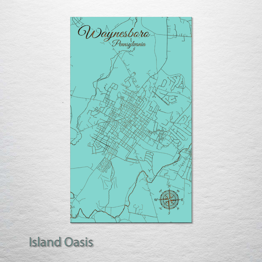 Waynesboro, Pennsylvania Street Map