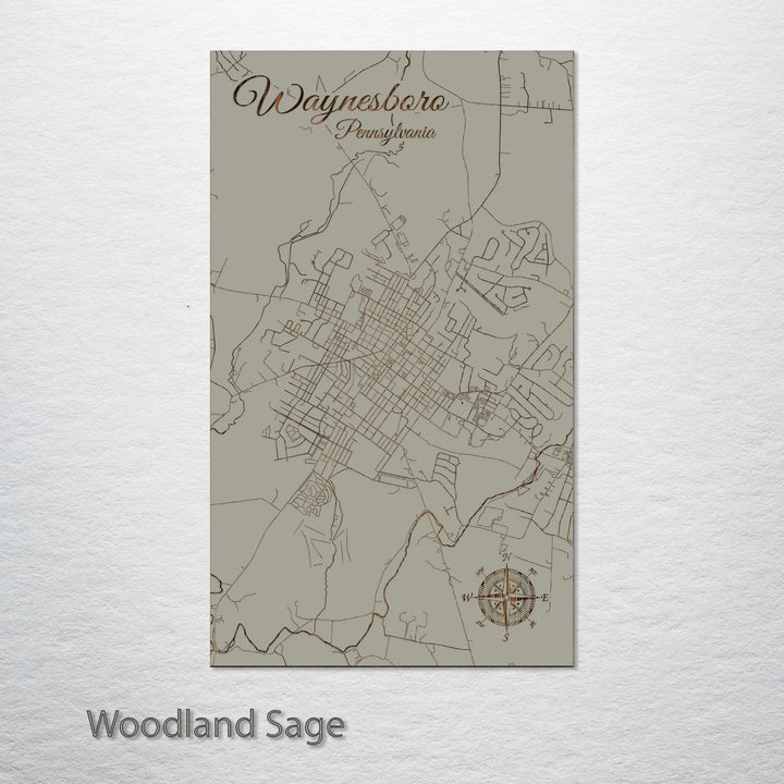 Waynesboro, Pennsylvania Street Map