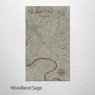 White Oak, Pennsylvania Street Map