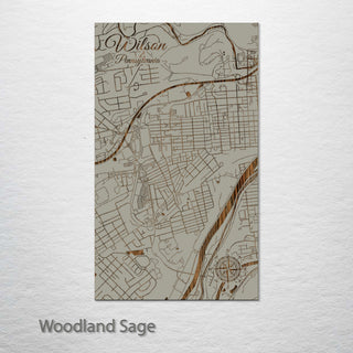 Wilson, Pennsylvania Street Map