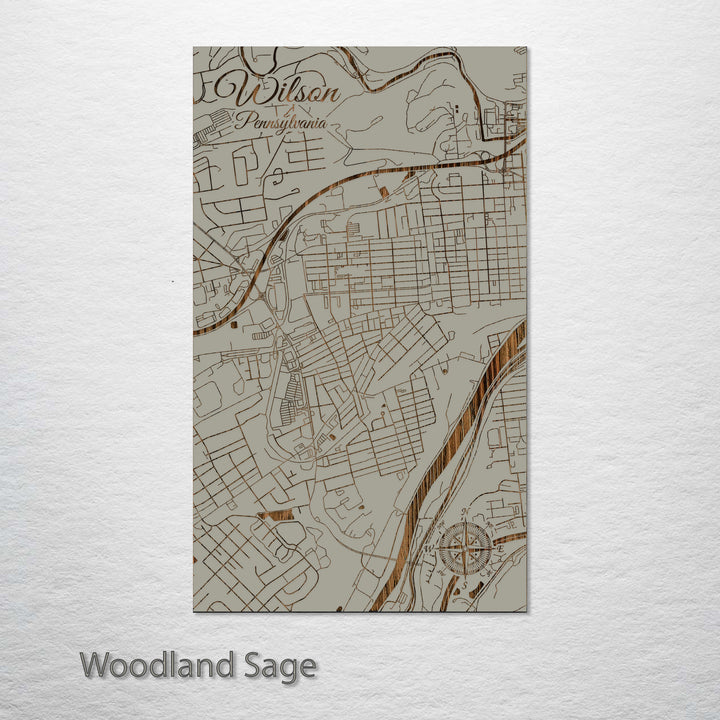 Wilson, Pennsylvania Street Map