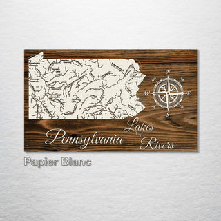 Pennsylvania Lakes & Rivers - Fire & Pine